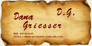 Dana Griesser vizit kartica